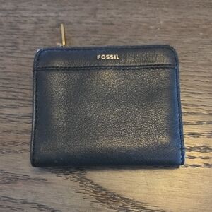 Fossil Midnight Black Leather Wallet